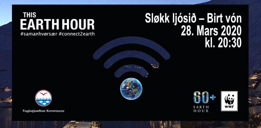Earth Hour í Fuglafirði – #samanhvørsær við trompettónum
