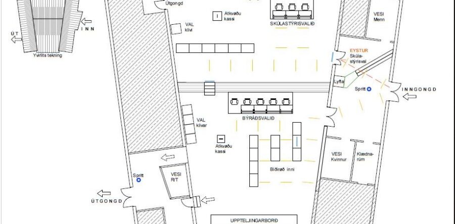 Kommunuvalið og skúlastýrisvalið verður í Mentanarhúsinum týsdagin 10. november frá kl.10.00 til kl.20.00.