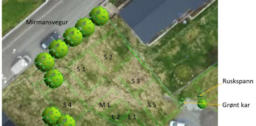 Klárt at dyrka grønmeti í Kálgørðinum