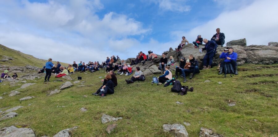 Nógv fólk á fólkafundi á Skarðinum seinasta sunnudag