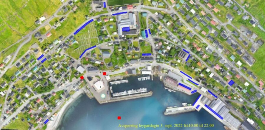 Parkering á mentanardøgunum um vikuskifti