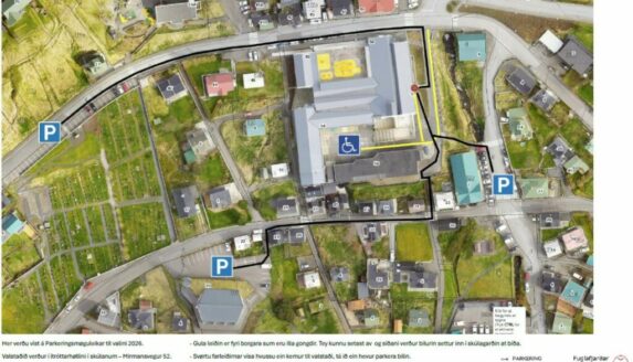 Kunning um parkerings- og atkomuviðurskifti til Fólka- og Løgtingsvalið, 24. og 26. mars 2026.