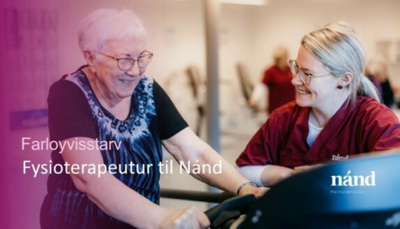 Farloyvisstarv sum fysioterapeutur í Nánd