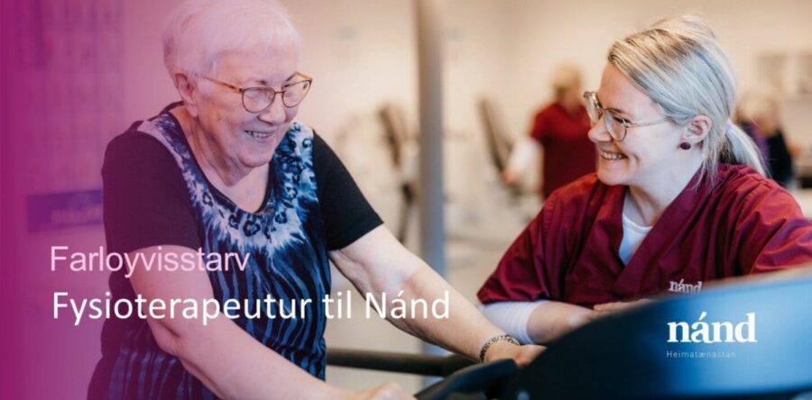 Farloyvisstarv sum fysioterapeutur í Nánd